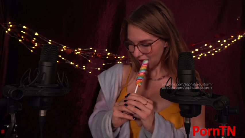 Soph Stardust | ASMR Lollipop Licking, mouth/kissing sounds with Bra Scratching - 16 September 2020 OnlyFans - ASMR Porn Video & Massage XXX | Fullthot